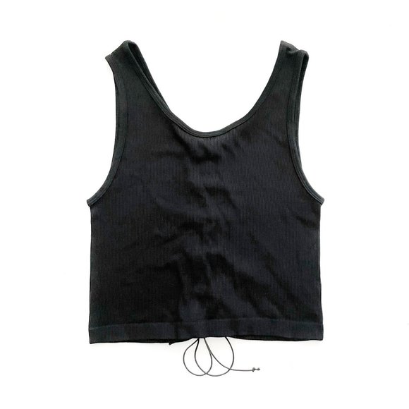 Concert Party Lace-Up Back Cropped Top NWOT - Size S - Picture 1 of 5